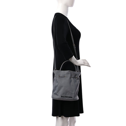 Balenciaga Nylon Wheel Logo Bucket Bag XS Gris Cendre 3 of 12