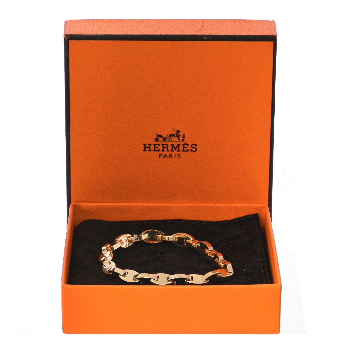 Hermes 18K Yellow Gold Marine Link Bracelet 4 of 4