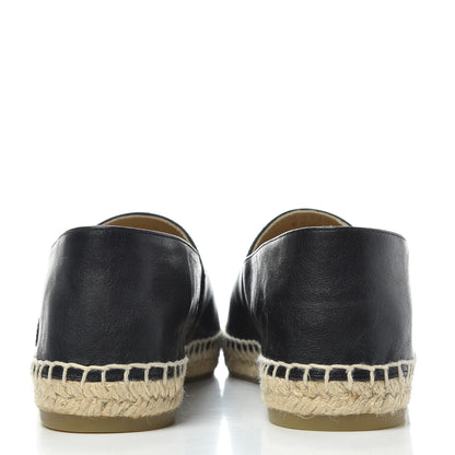 Chanel Calfskin Chain CC Espadrilles 39 Black 7 of 11