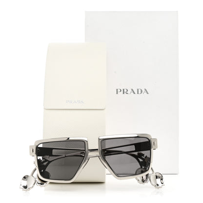 Prada Runway Crystal Sunglasses SPRD56 Silver 9 of 9