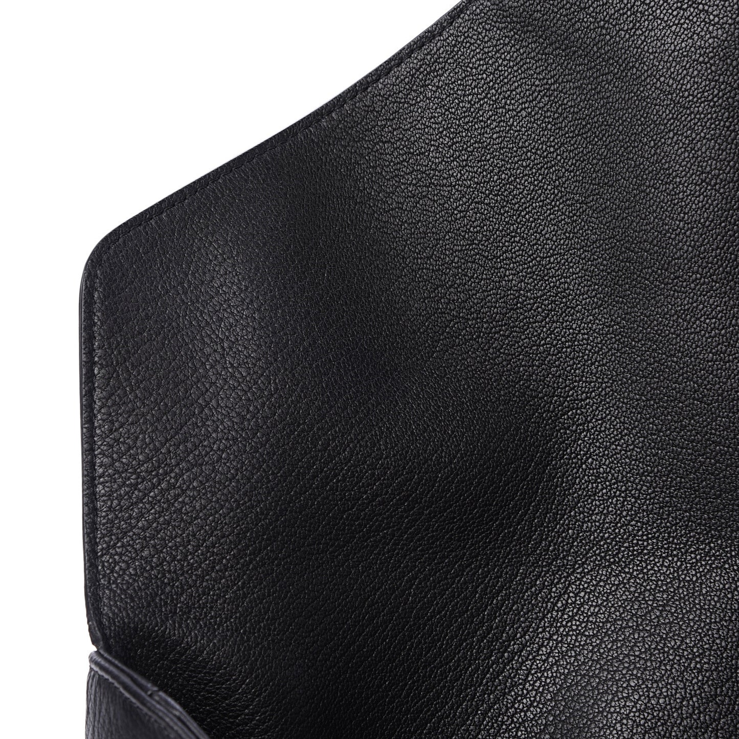 Sugar Goatskin Medium Antigona Envelope Clutch Black