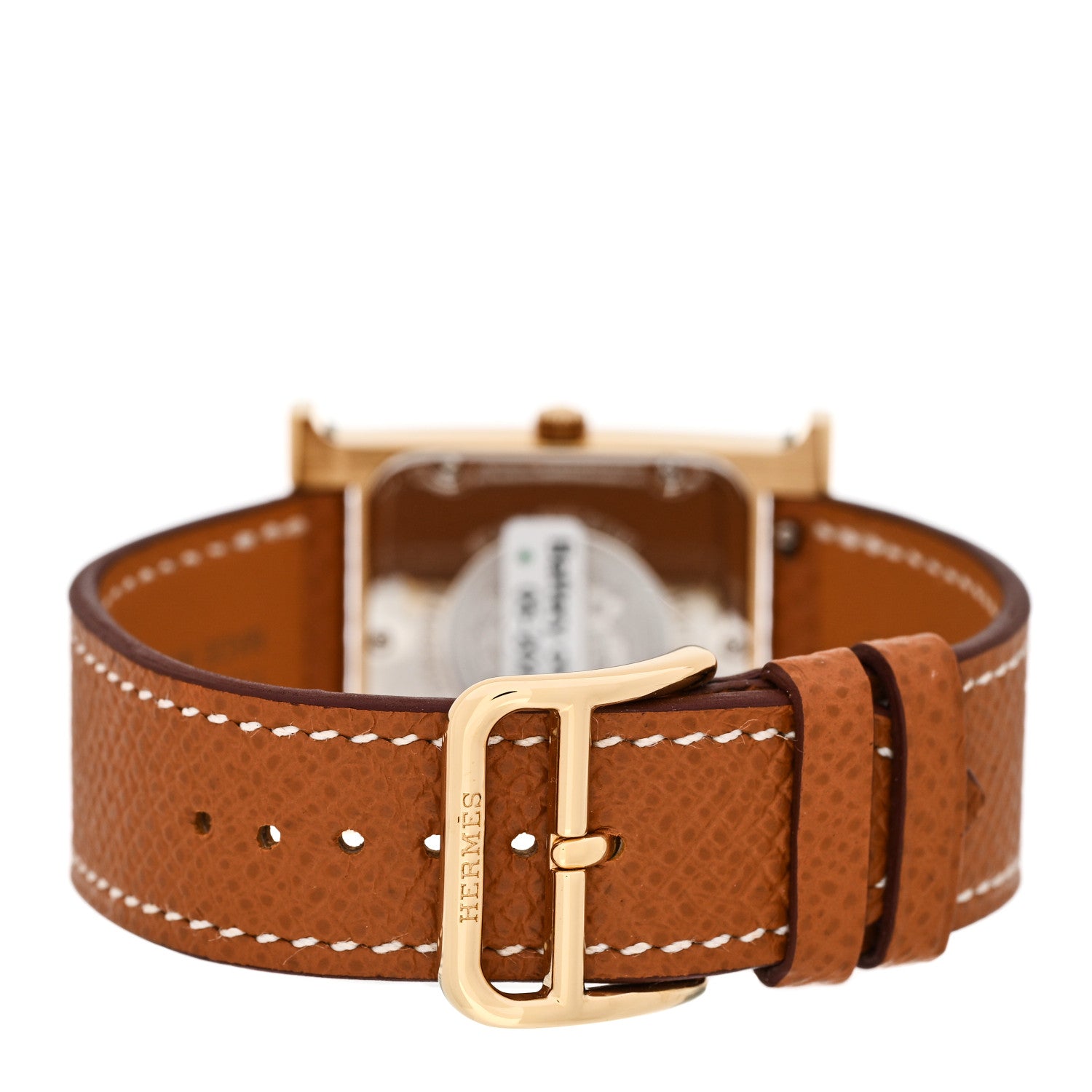 Hermes Stainless Steel Epsom 26mm Heure H Hour Quartz Watch Gold 3 of 6