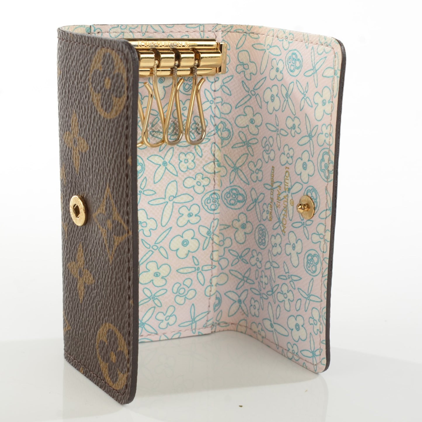 Monogram 4 Key Multicles Holder Flueri Rose