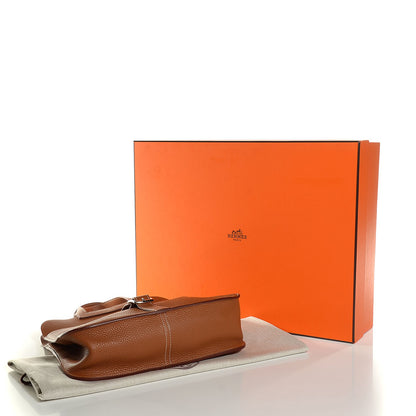 Hermes Taurillon Clemence Halzan 31 Gold 4 of 16