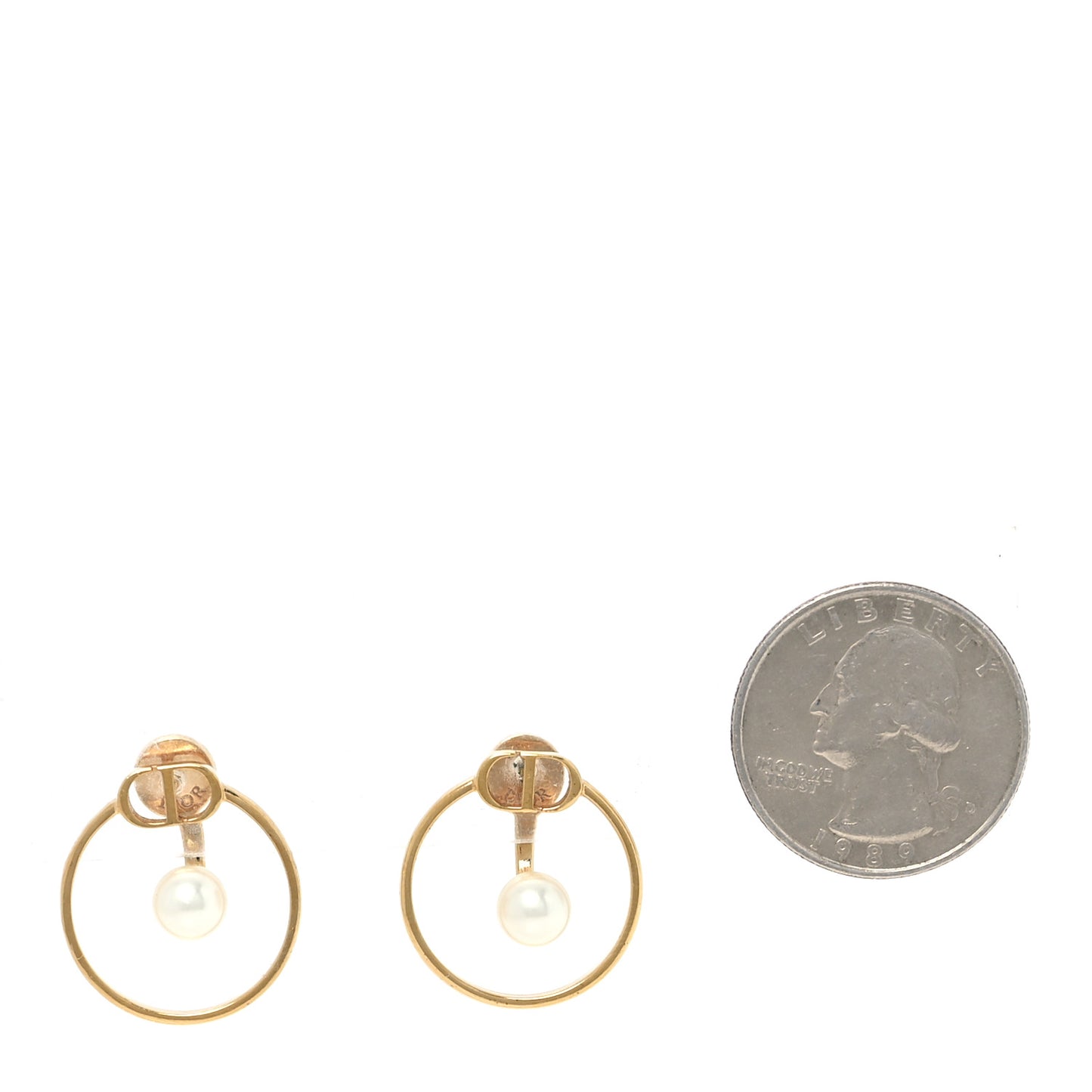 Pearl 30 Montaigne Earrings Gold