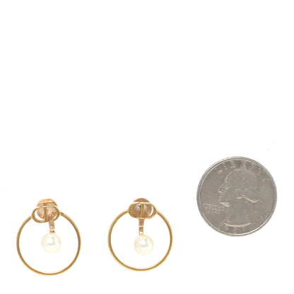 Christian Dior Pearl 30 Montaigne Earrings Gold 2 of 6