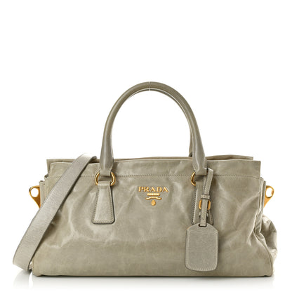 Prada Vitello Shine Shopping Satchel Nube 1 of 12