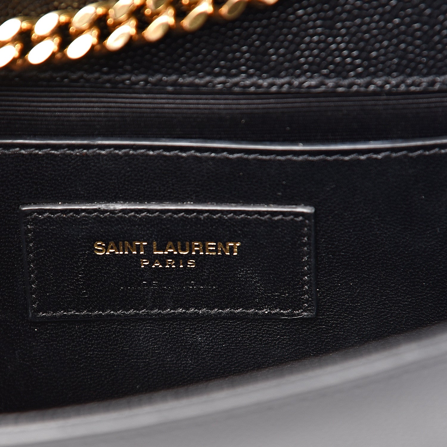 Saint Laurent Grain De Poudre Small Monogram Kate Satchel Black 5 of 9