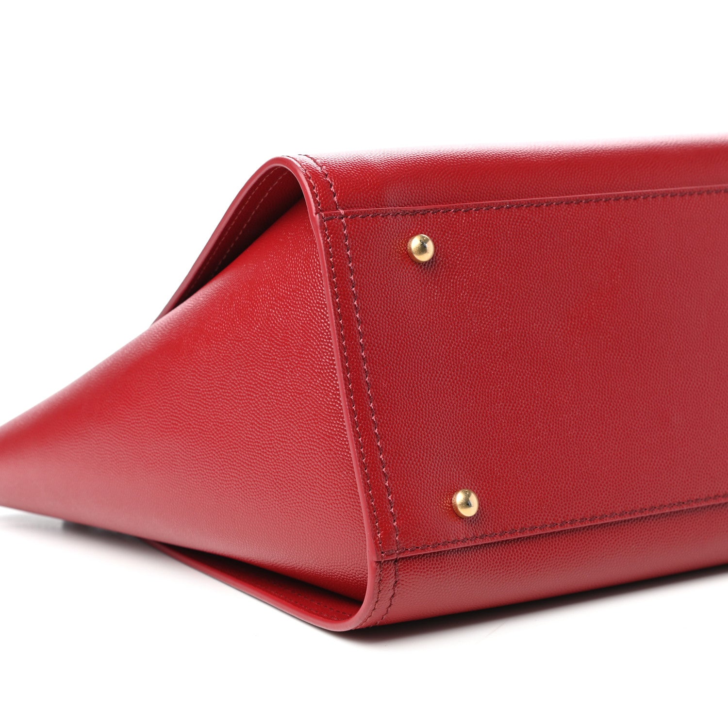 Chanel Caviar Small Studded Deauville Tote Red 8 of 10