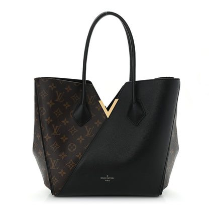 Louis Vuitton Calfskin Monogram Kimono Tote Black 1 of 9