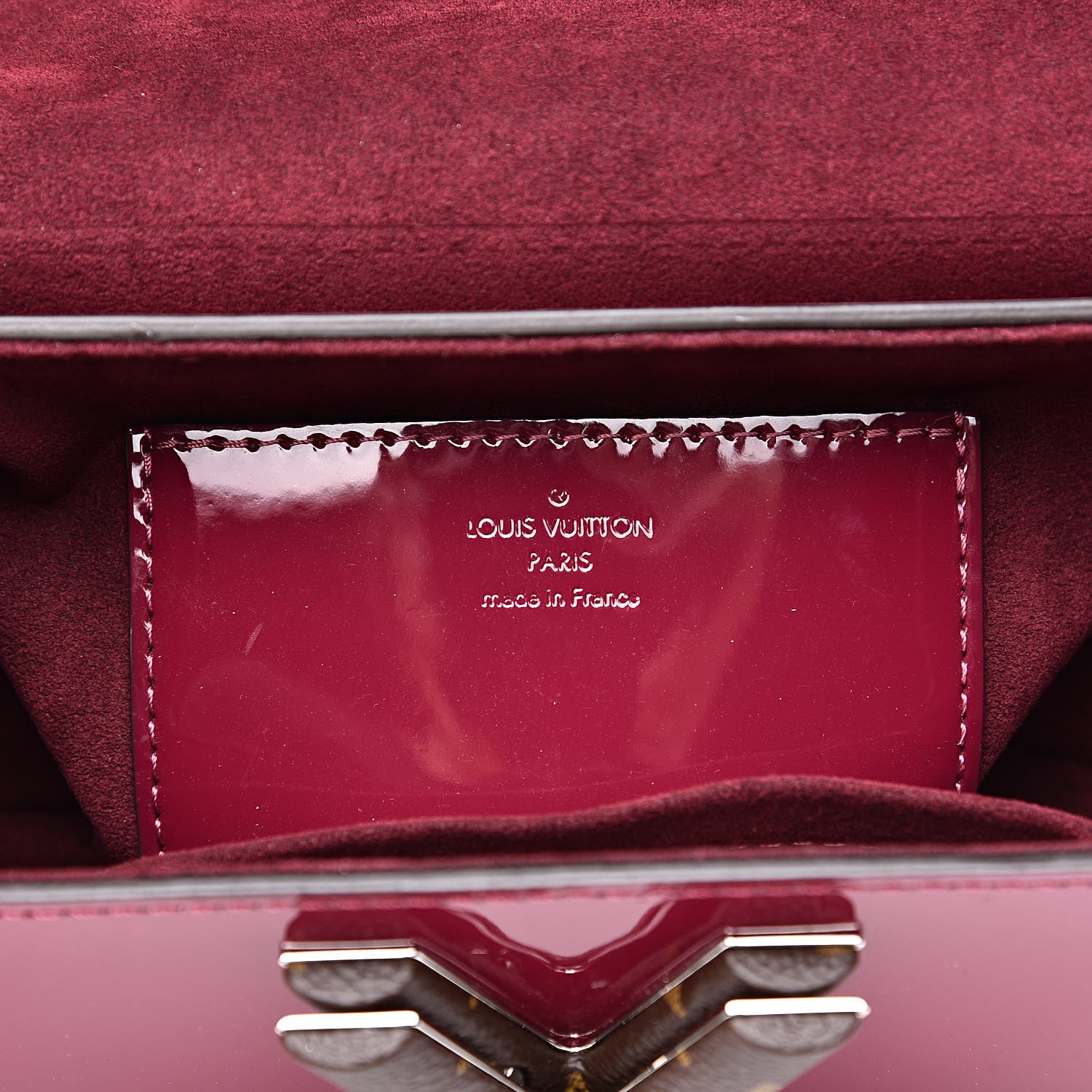 Louis Vuitton Patent Monogram Twist Shoulder Bag PM in Magenta 6 of 10