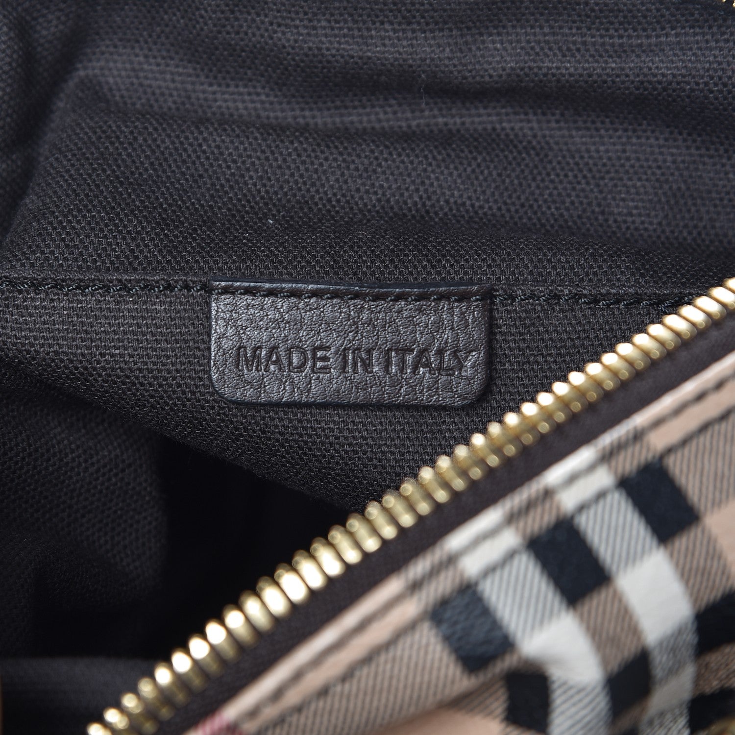 Burberry Haymarket Check Small Blaze Satchel Chocolate 8 of 9