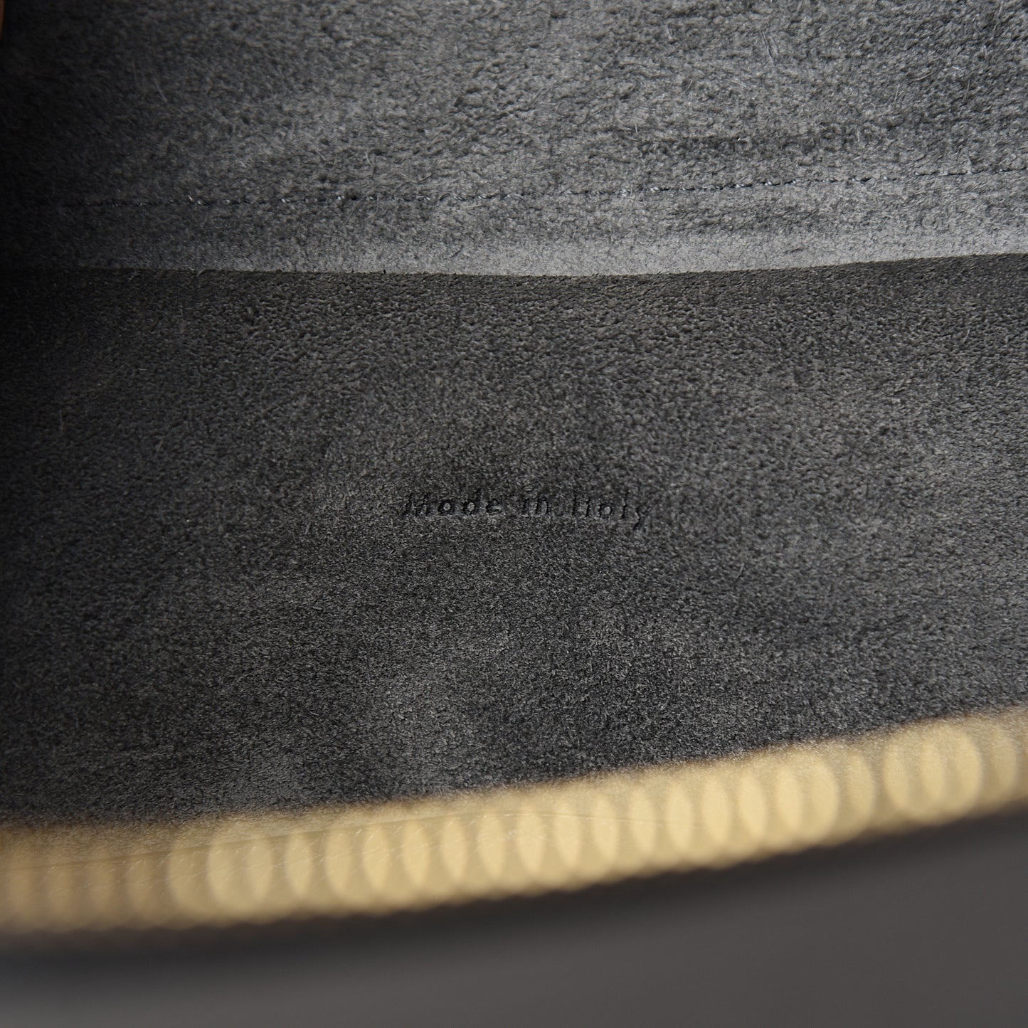 Grained Calfskin Mini Belt Bag Grey