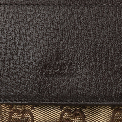 Gucci GG Monogram Web Double Pocket Belt Bag Dark Brown 5 of 12