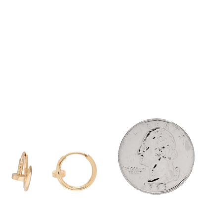 Cartier 18K Yellow Gold Juste Un Clou Hoop Earrings 2 of 6