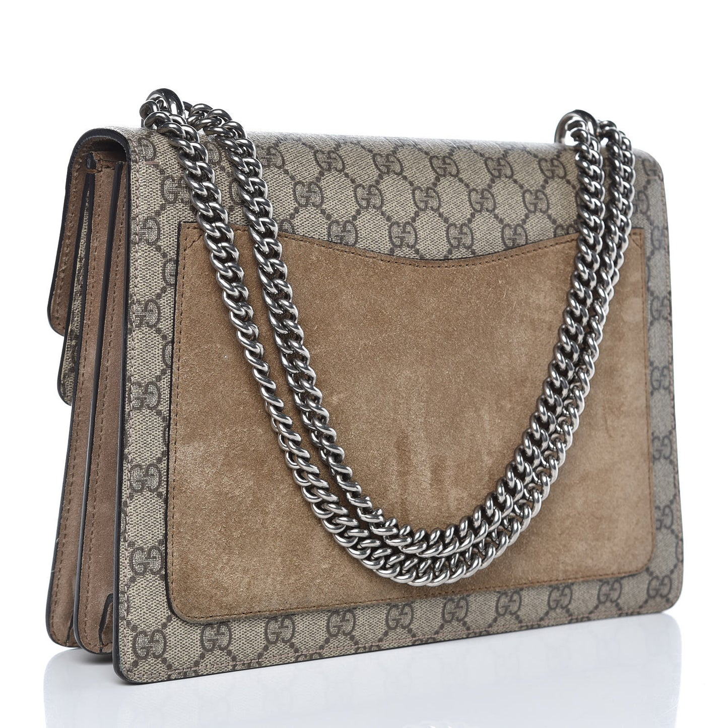 GG Supreme Monogram Medium Dionysus Shoulder Bag Taupe