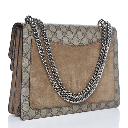 Gucci GG Supreme Monogram Medium Dionysus Shoulder Bag Taupe 3 of 12