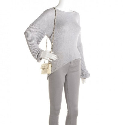 Chanel Patent Square Quilt Mini Flap Belt Bag White 2 of 9
