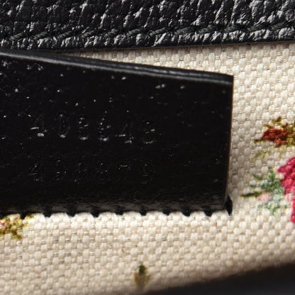 Gucci Calfskin Web Floral Embroidered Medium Dionysus Shoulder Bag Black 8 of 8