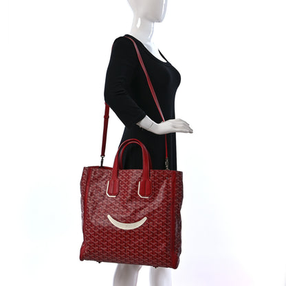 Goyard Goyardine Voltaire Smile Tote Red 2 of 8