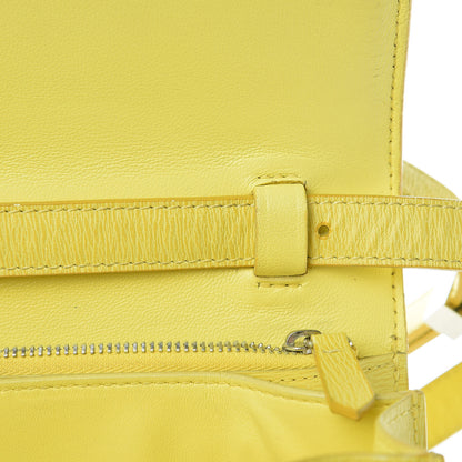 Celine Liege Calfskin Medium Classic Box Flap Bag Fluo Yellow 10 of 13