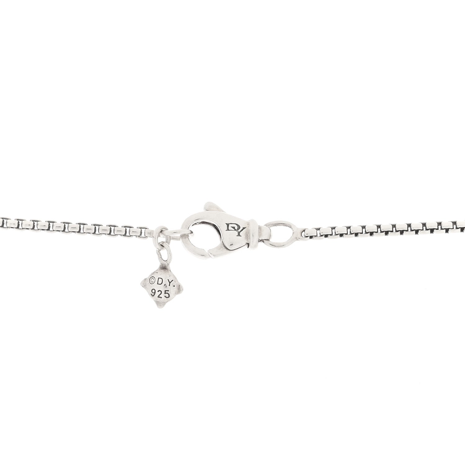 David Yurman Sterling Silver Diamond Large Starburst Pendant Necklace 4 of 4