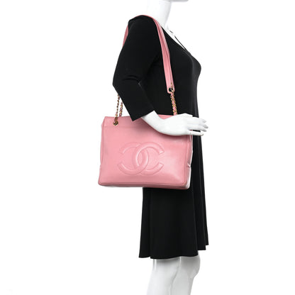 Chanel Caviar CC Shoulder Bag Pink 2 of 20
