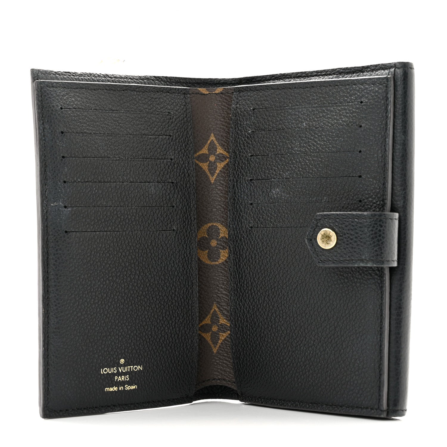 Louis Vuitton Monogram Pallas Compact Wallet Black 5 of 8