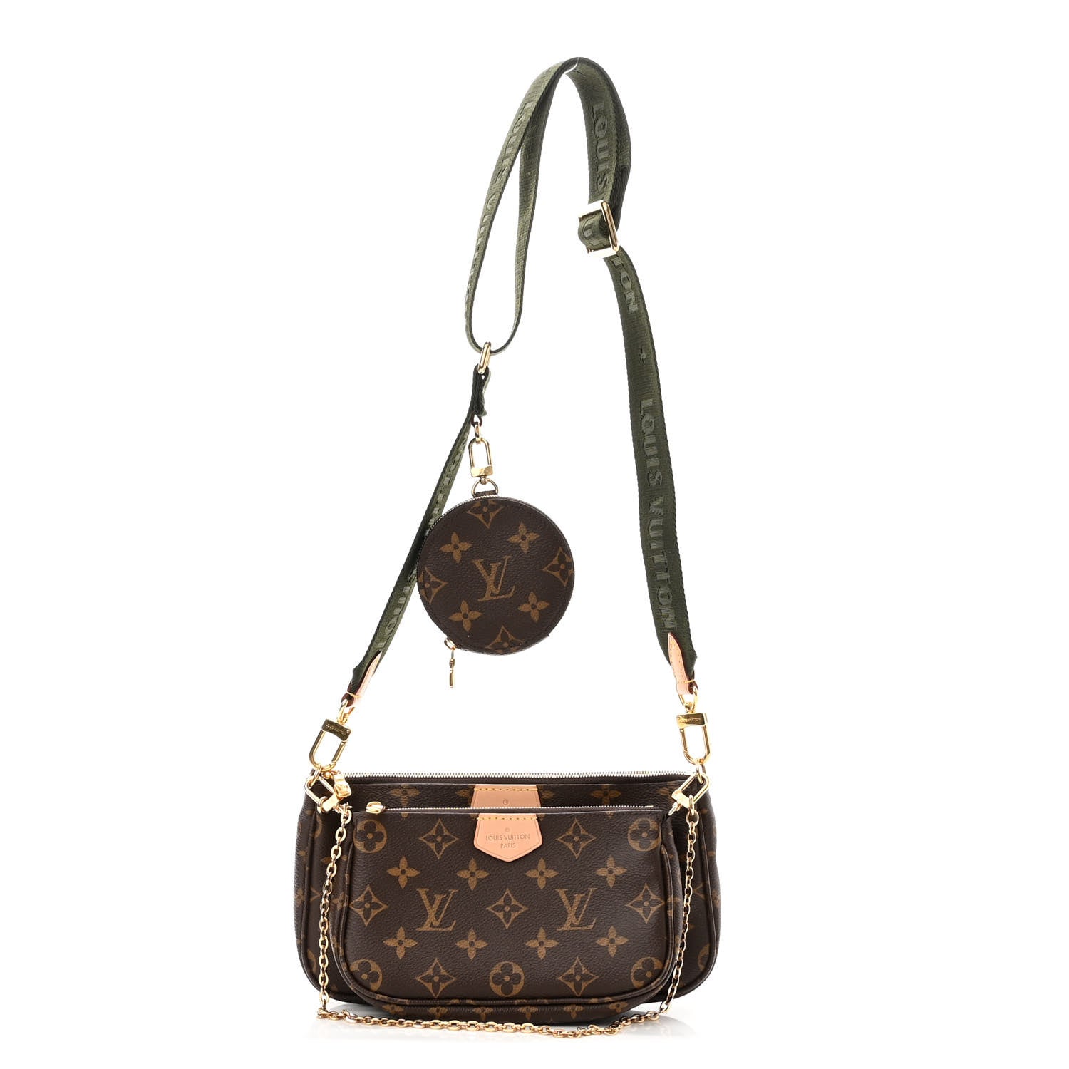 Louis Vuitton Monogram Multi Pochette Accessories Kaki 1 of 10