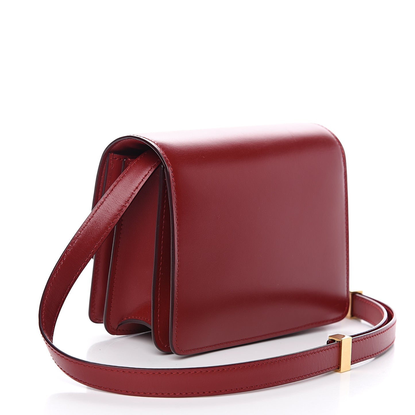 Smooth Calfskin Small Classic Box Flap Bag Red