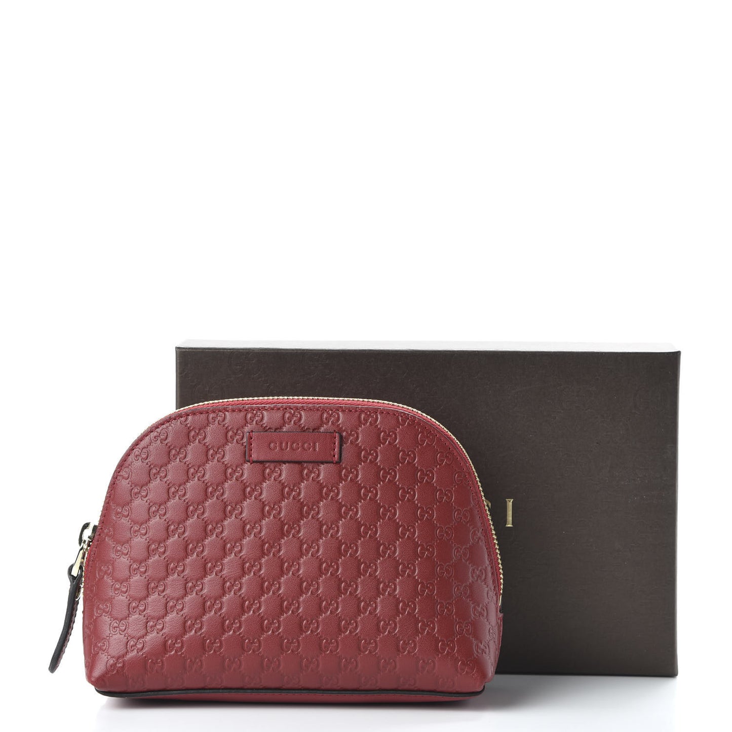 Microguccissima GG Cosmetic Case Red