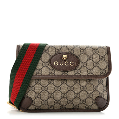 Gucci GG Supreme Web Totem Three Piece Monogram Shoulder Bag Beige New Acero 1 of 15