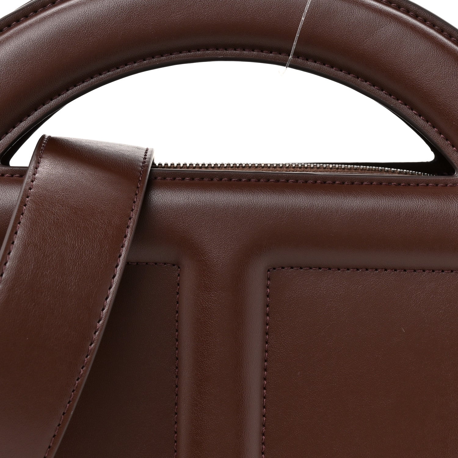 Telfar Vegan Leather Round Circle Bag Chocolate 8 of 11