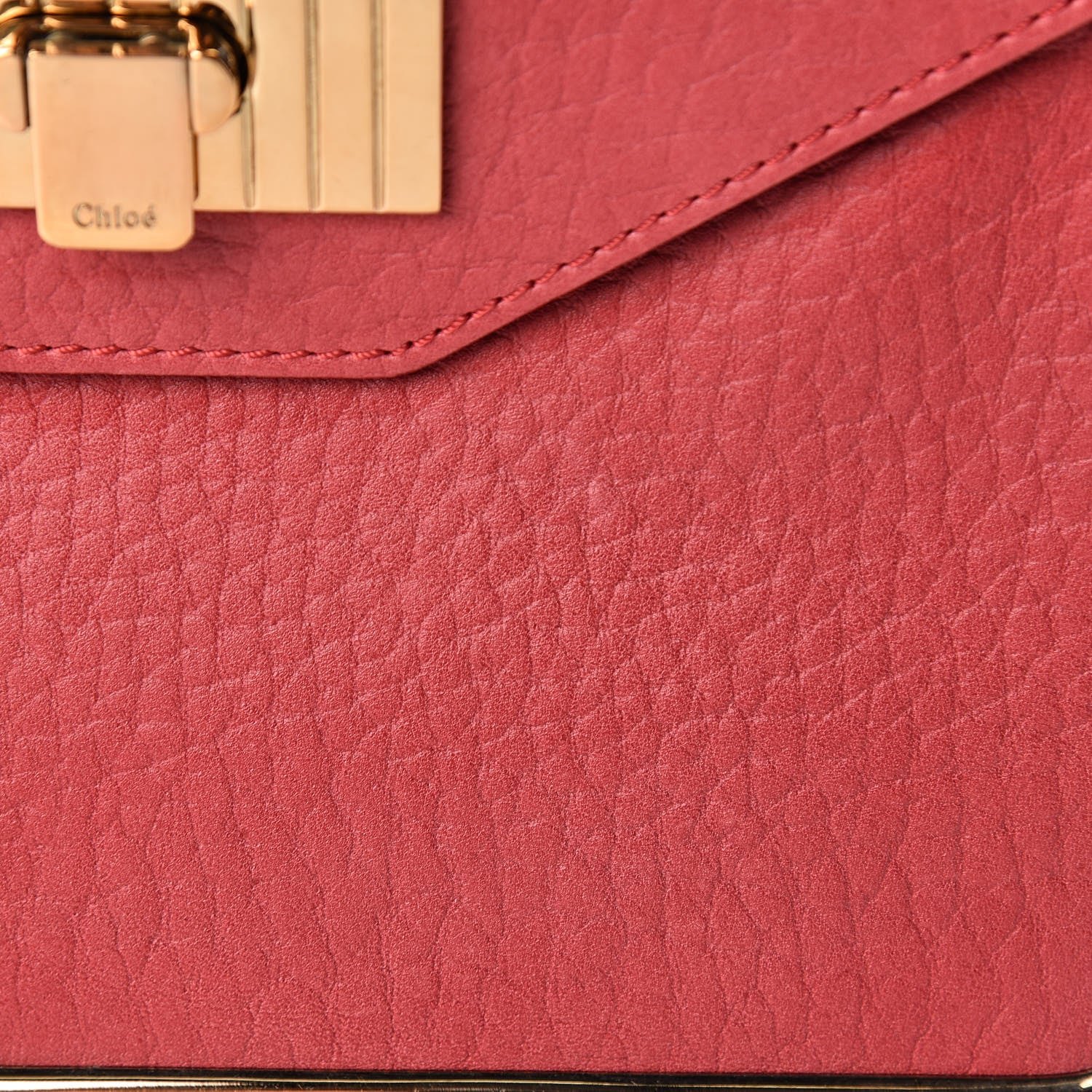 Chloe Grained Calfskin Sally Flap Bag Red 10 of 10