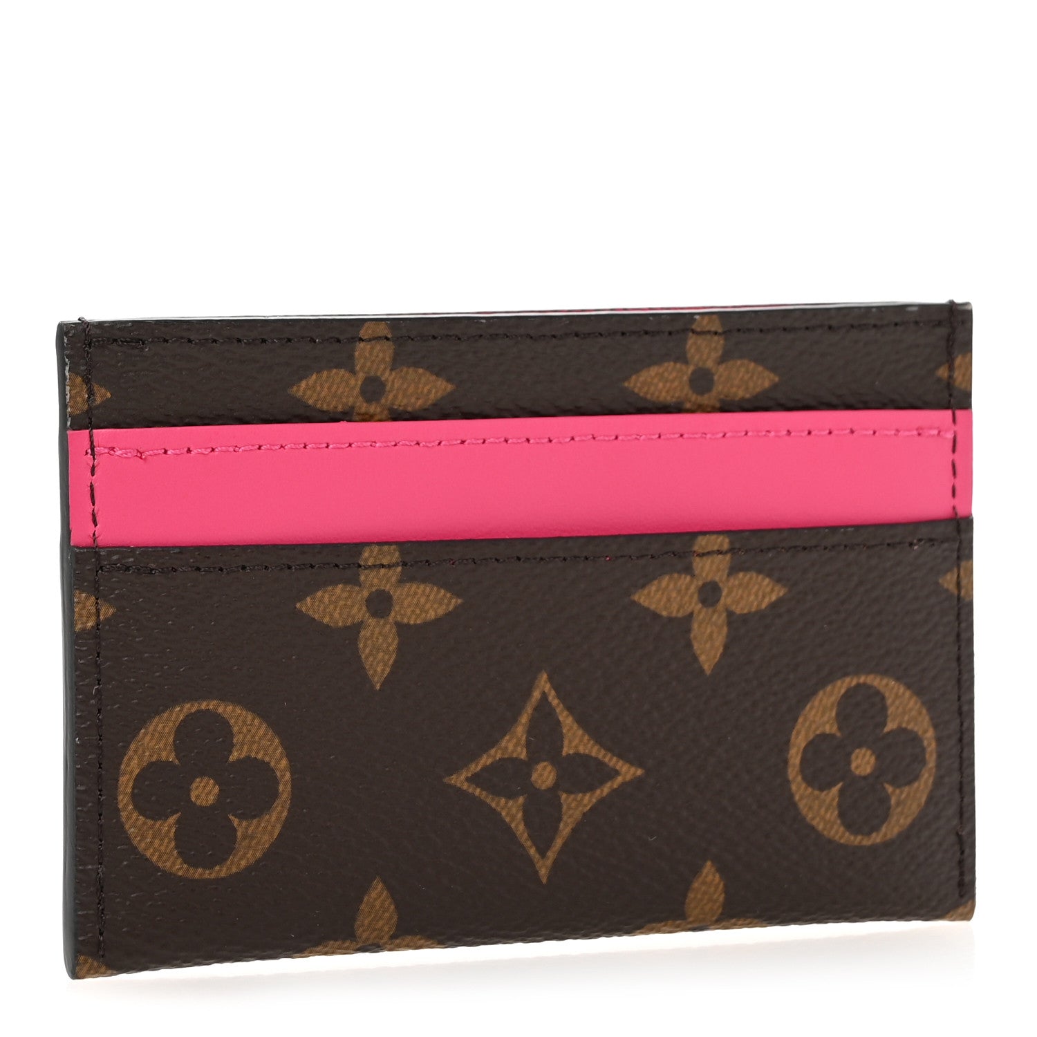 Louis Vuitton Monogram Double Card Holder Pondichery Pink 3 of 7