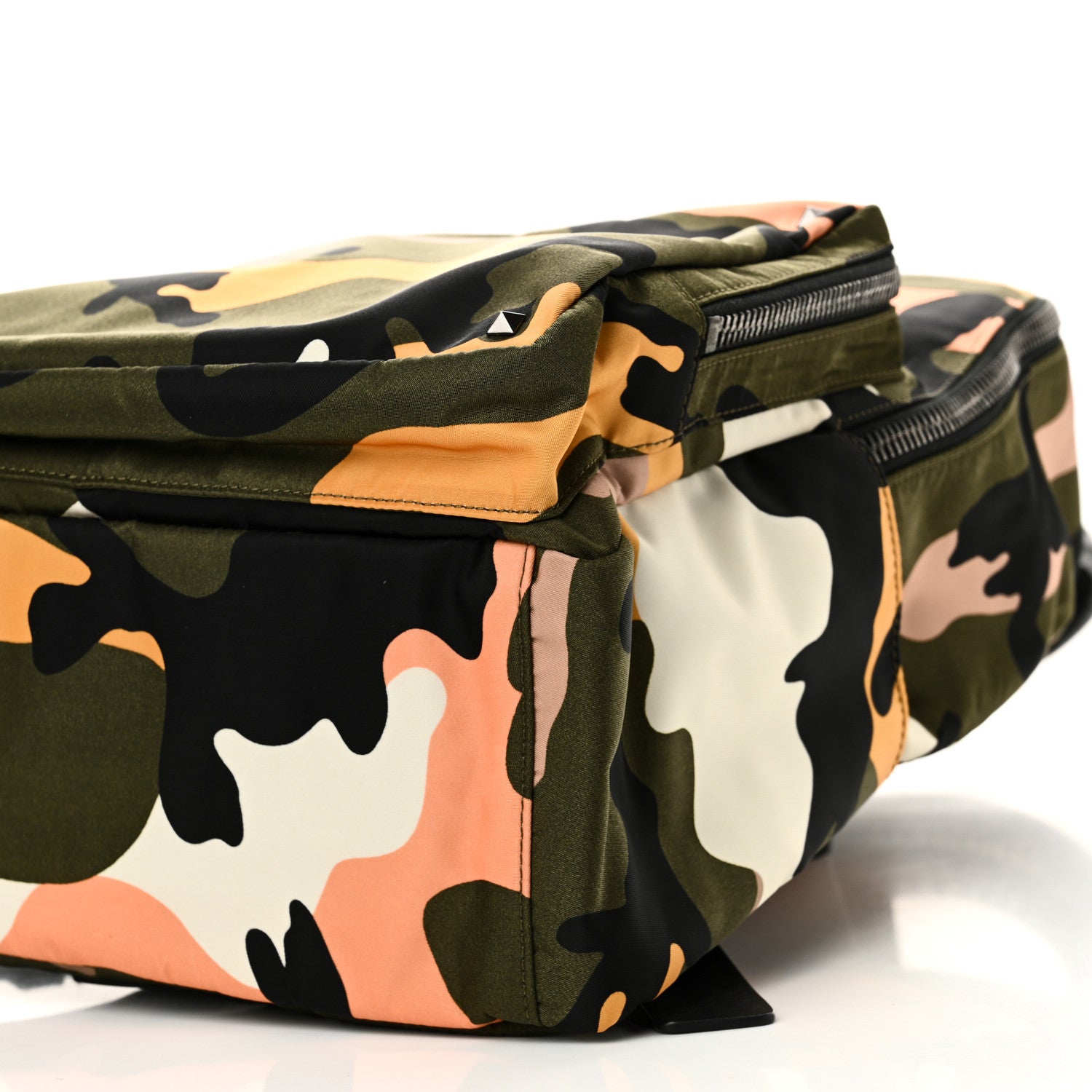 Valentino Garavani Nylon Camouflage Print Backpack Green Multicolor 9 of 9