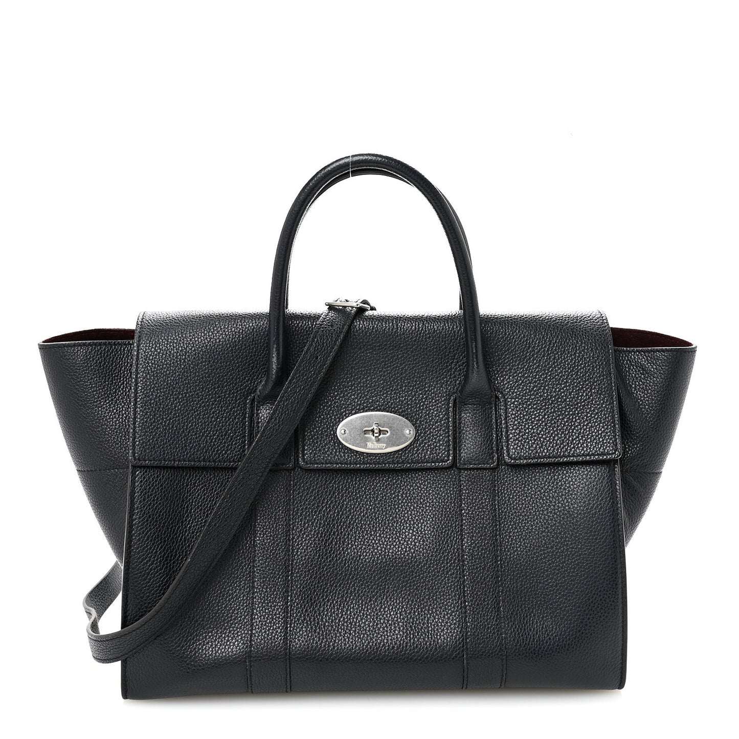 Grain Vegetable Tanned Calfskin Small Bayswater Navy