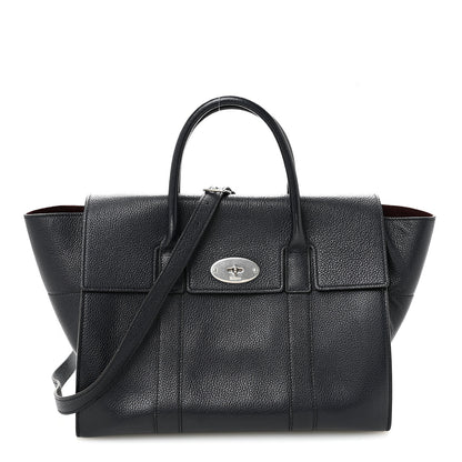 Mulberry Grain Vegetable Tanned Calfskin Small Bayswater Navy 1 of 9