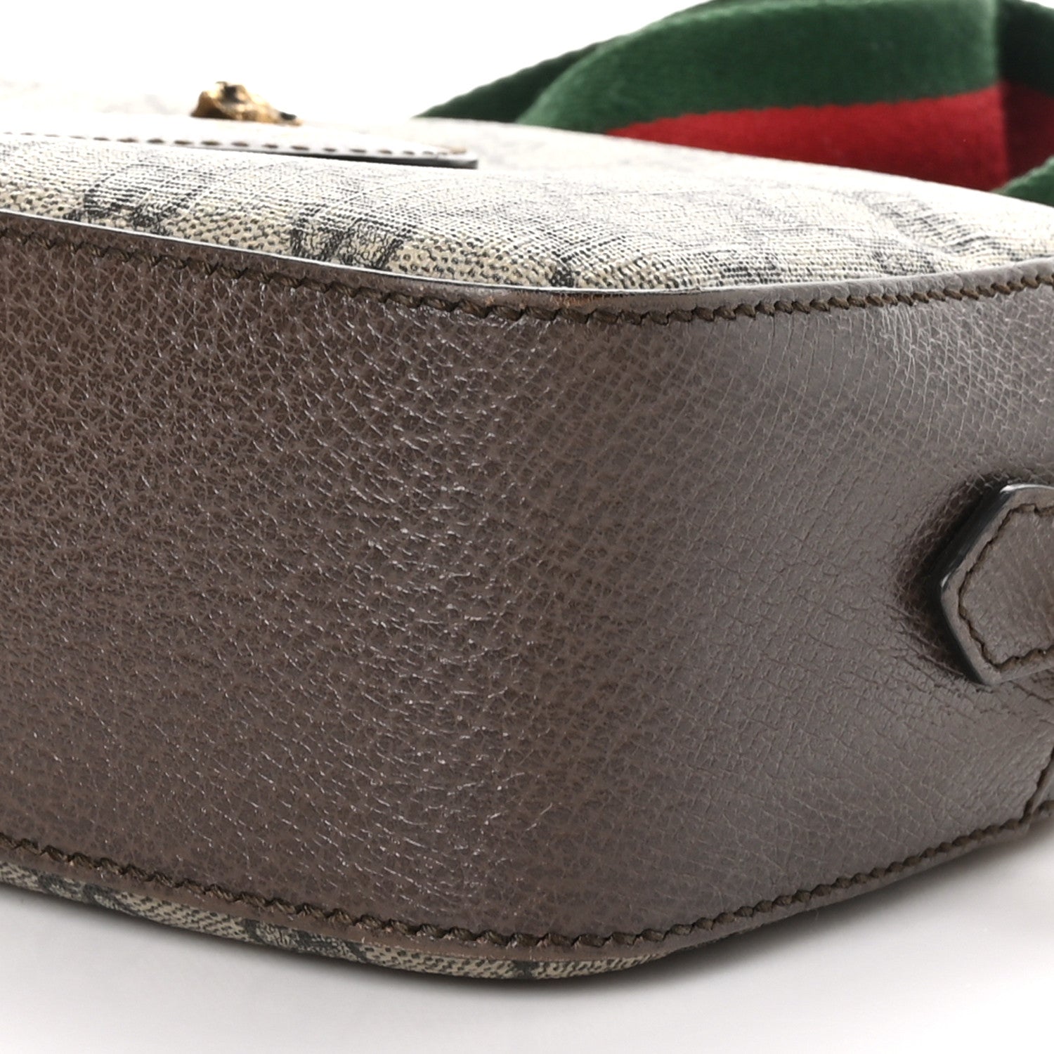 Gucci GG Supreme Monogram Web Neo Vintage Shoulder Bag Beige New Acero Crop 9 of 9