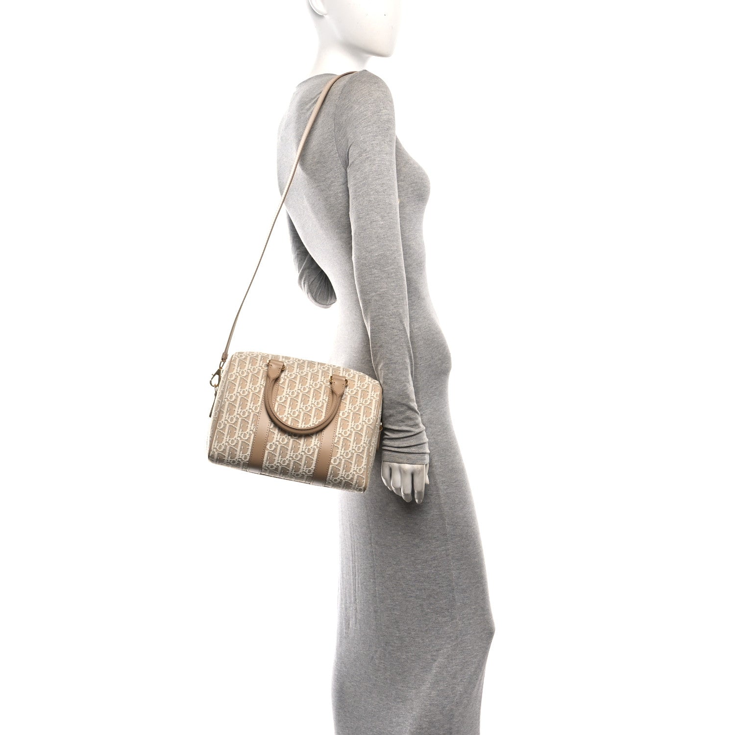 Christian Dior Oblique Groove 25 Bag Natural 2 of 10