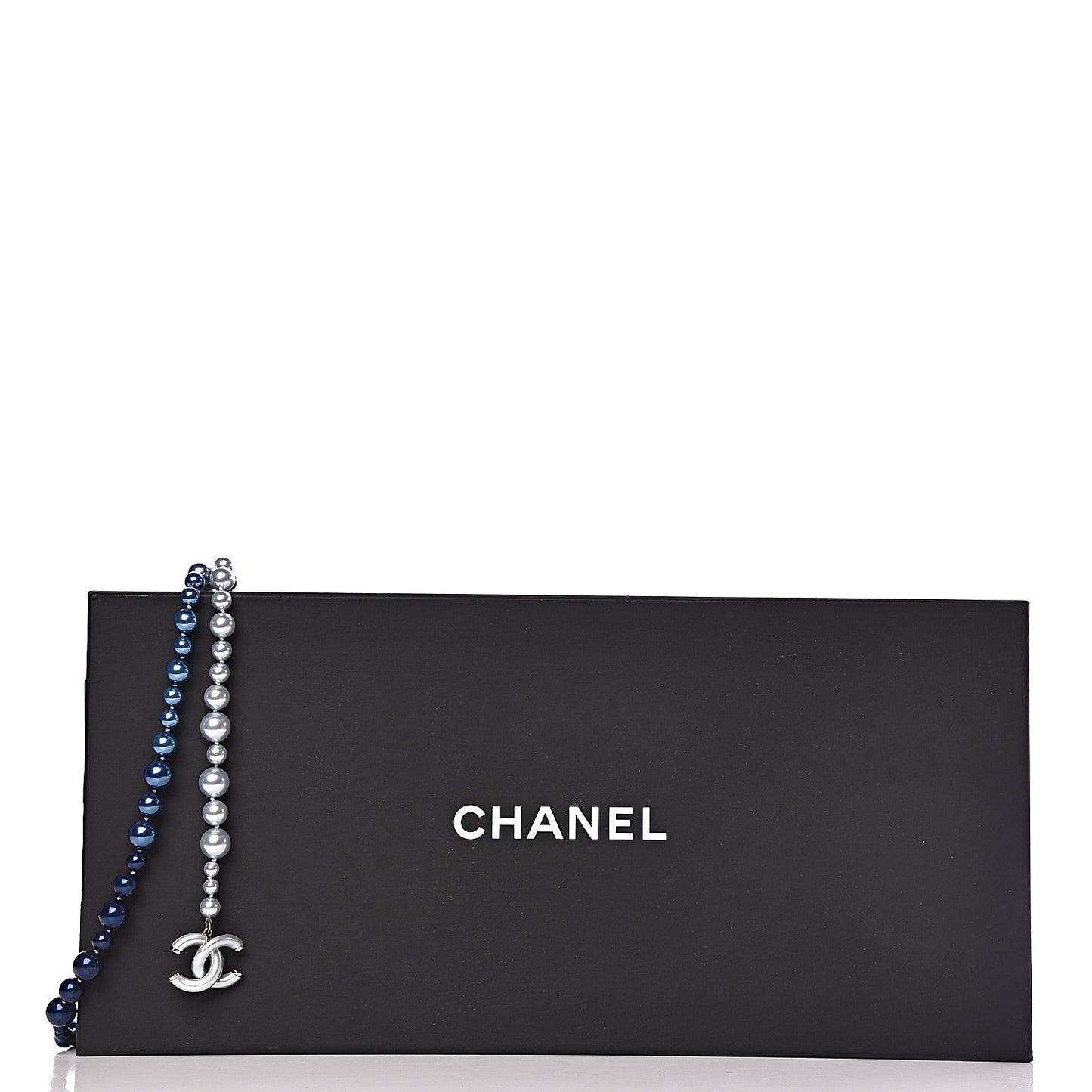 Pearl Beaded CC Belt Blue