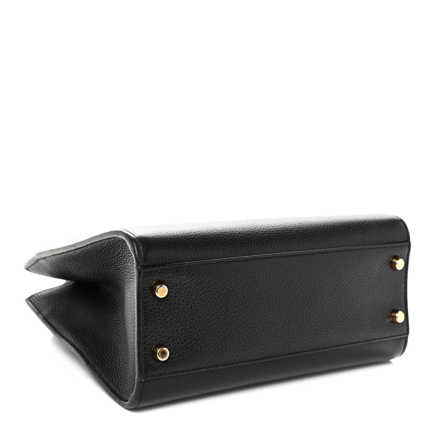 Versace Grainy Calfskin Virtus Top Handle Tote Black 4 of 9