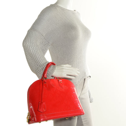 Louis Vuitton Vernis Alma PM Rouge Grenadine 2 of 7
