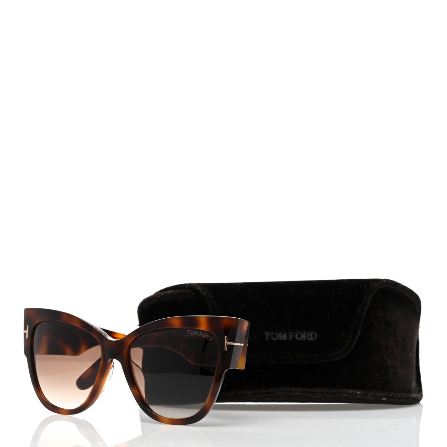Acetate Anoushka Cat Eye Sunglasses TF371 Tortoise Shell