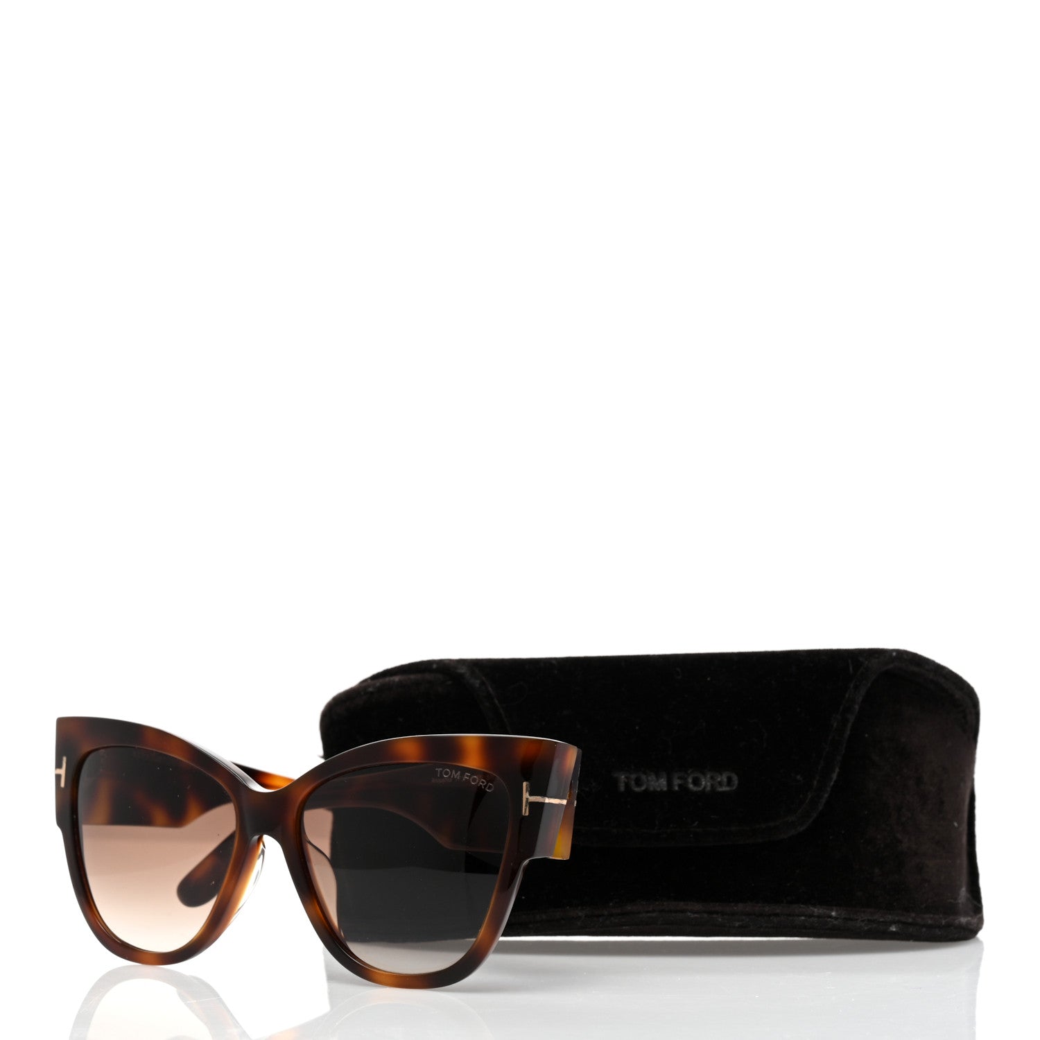Tom Ford Acetate Anoushka Cat Eye Sunglasses TF371 Tortoise Shell 8 of 8
