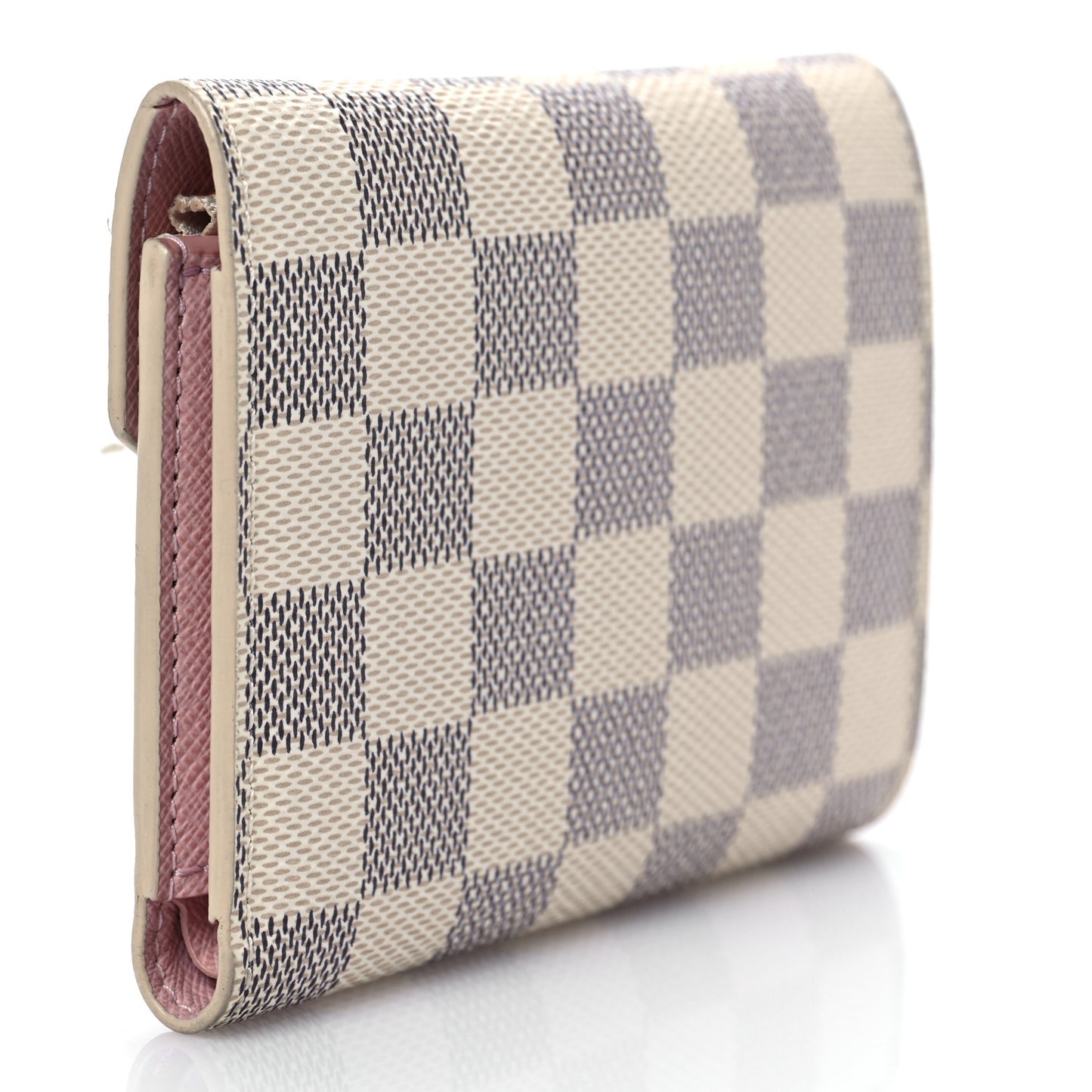 Damier Azur Victorine Wallet Rose Ballerine
