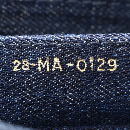 Christian Dior Denim Tie Dye Saddle Bag Blue 7 of 12