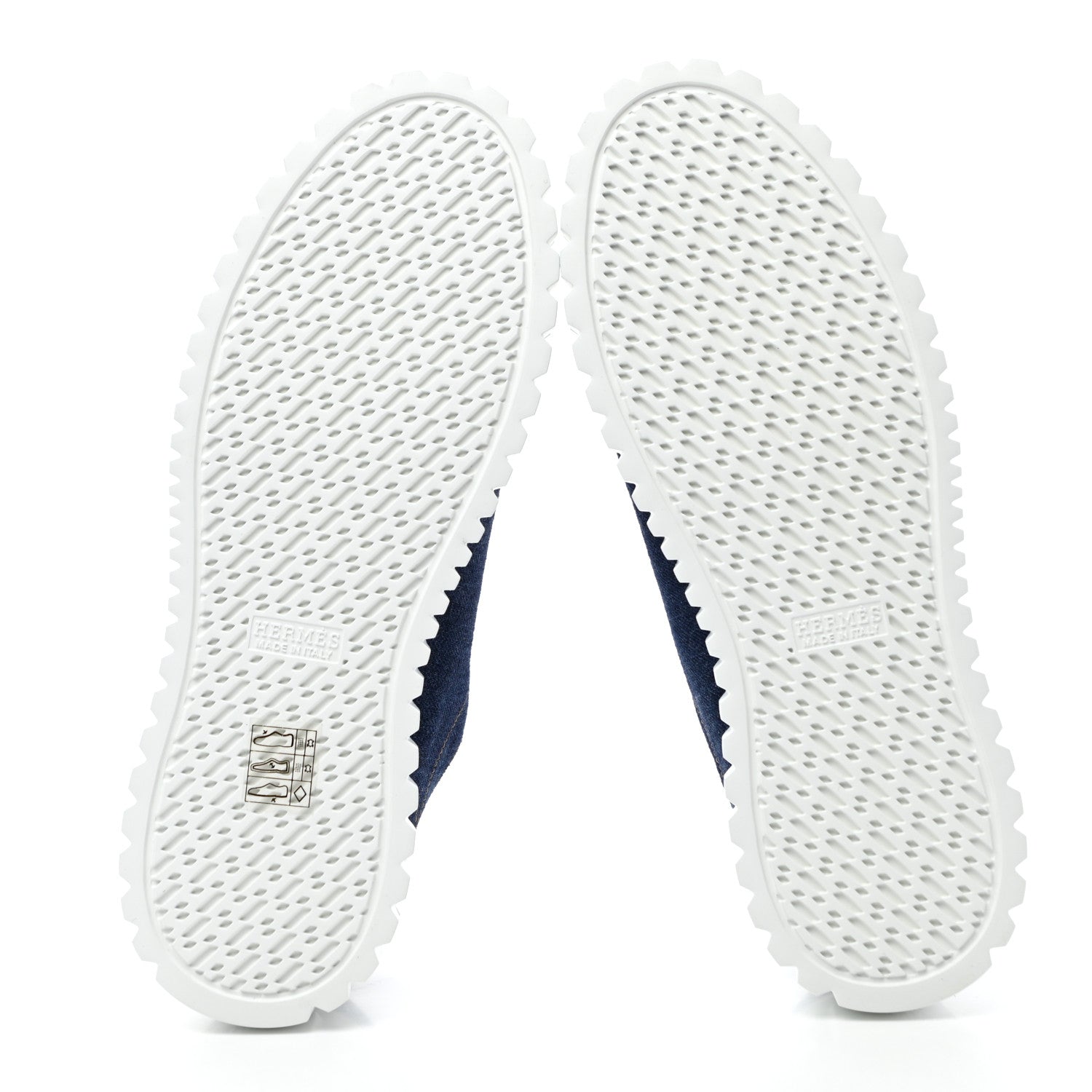 Hermes Denim Cross Sneakers 37.5 Bleu 5 of 9