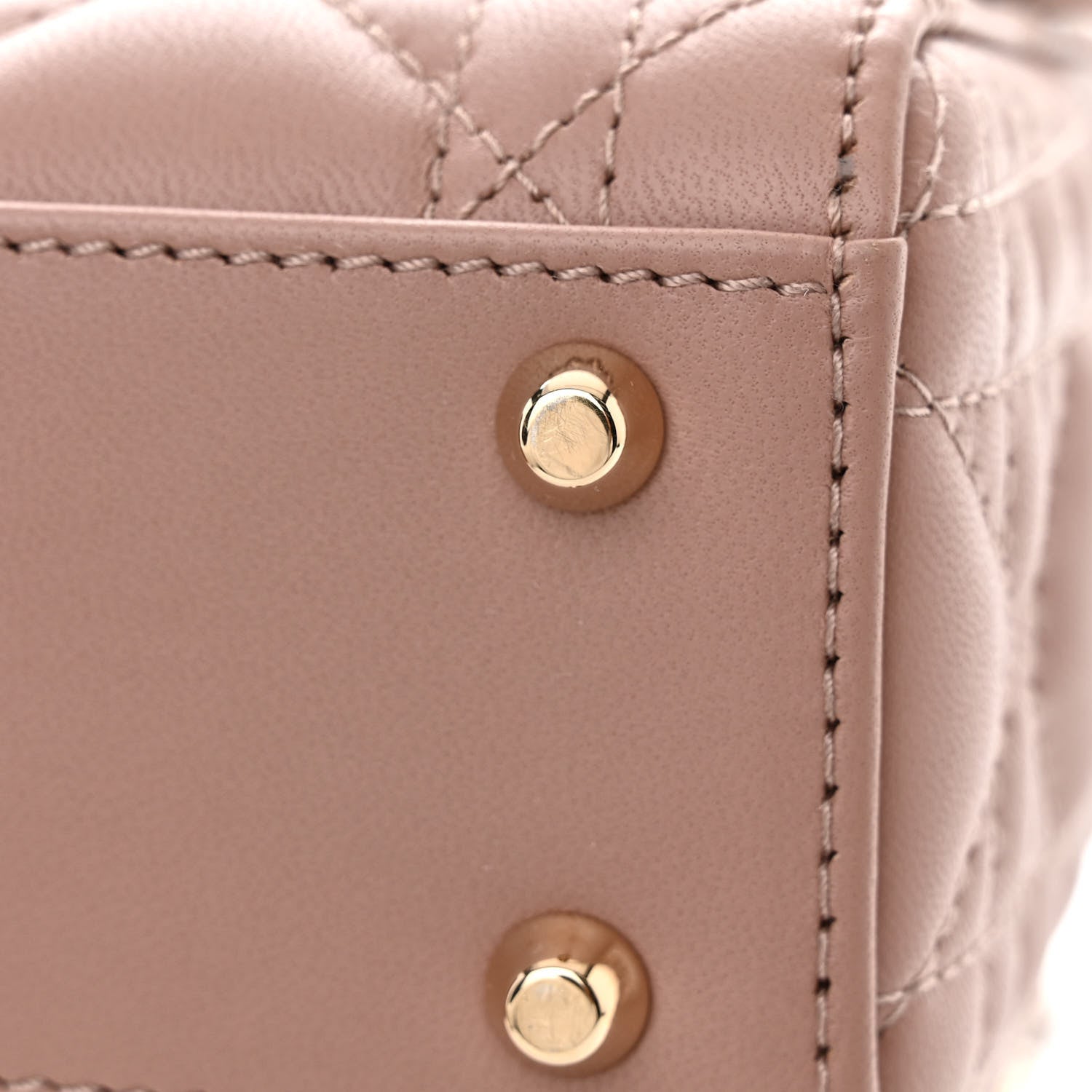 Christian Dior Lambskin Cannage Mini Lady Dior Blush 11 of 12