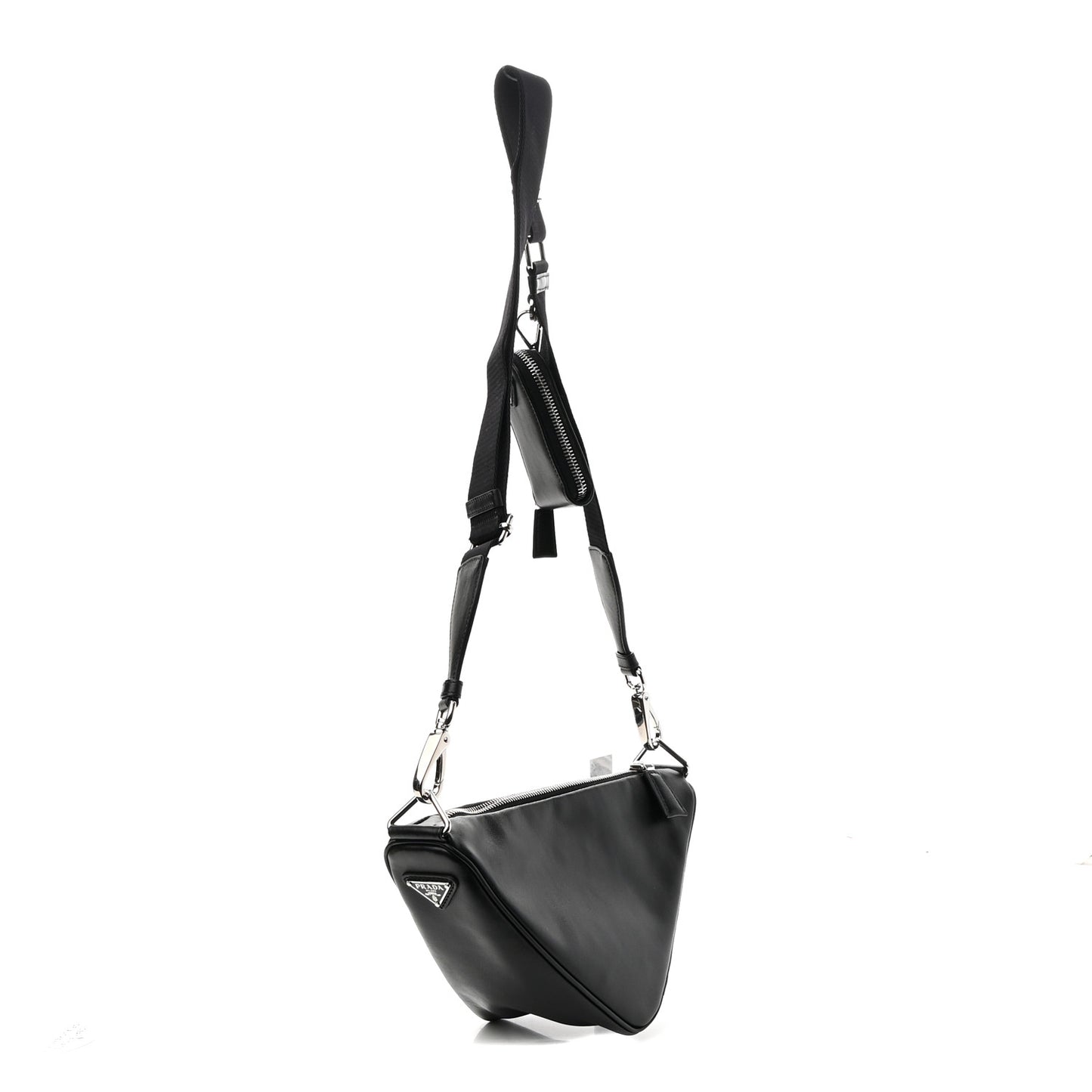Grace Lux Triangle Shoulder Bag Black